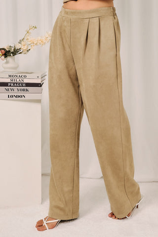 Olive Suede Set