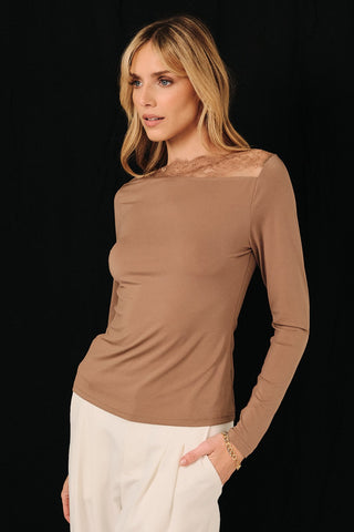 Espresso Lace Long Sleeve