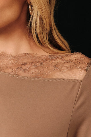 Espresso Lace Long Sleeve