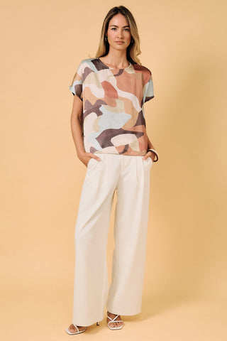 Autumn Multi Abstract Blouse