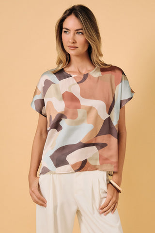 Autumn Multi Abstract Blouse