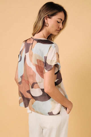 Autumn Multi Abstract Blouse
