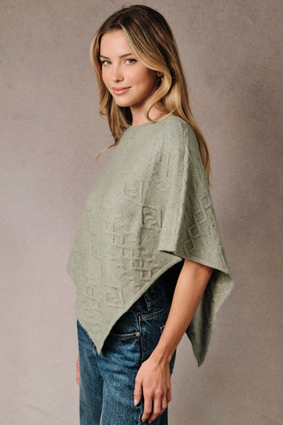 Sage Cable Aspen Poncho