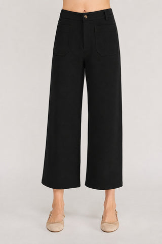 Polished High Rise Straight Leg Trousers