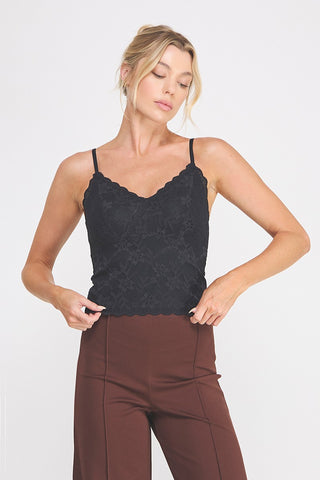 Sweet Support Bralette: Black Floral