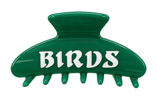 Birds Green Claw Clip