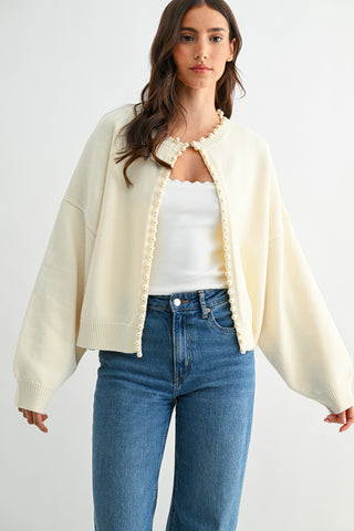 Pearl Angel Ivory Cardigan