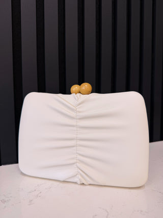 Ivory Twist Evening Bag