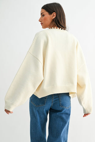 Pearl Angel Ivory Cardigan