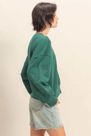 Starburst Crewneck - Hunter Green