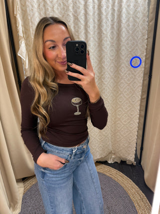 Espresso Martini Beaded Top