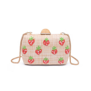Strawberry Straw Clutch