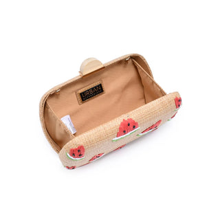 Strawberry Straw Clutch