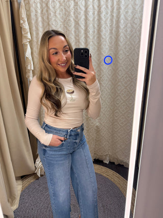 Espresso Martini Beaded Top - Sand