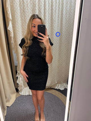 Starlit Metallic Knit Dress