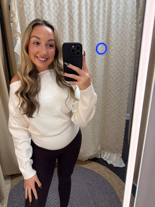 Basic Ivory Sweater Top