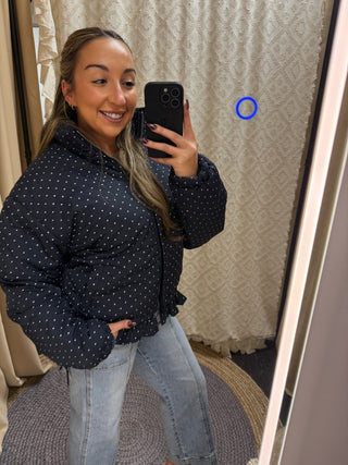 Winter Dots Puffer Jacket