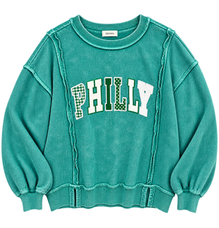 Patchwork Philly Mineral Wash Sweatshirt