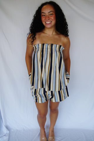 Natural Navy Two Piece Set