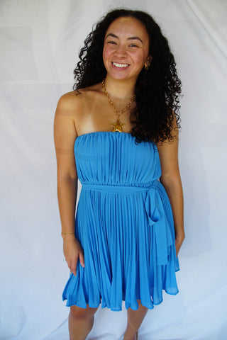 Aquamarine Tube Mini Dress