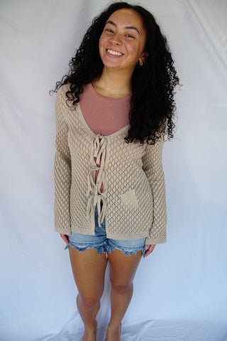 Seashell Bone Cardigan