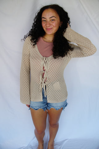 Seashell Bone Cardigan