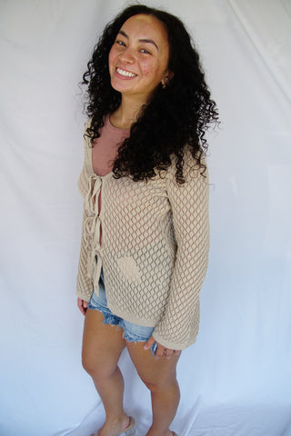 Seashell Bone Cardigan