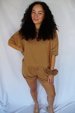 Mocha Bubble Casual Set
