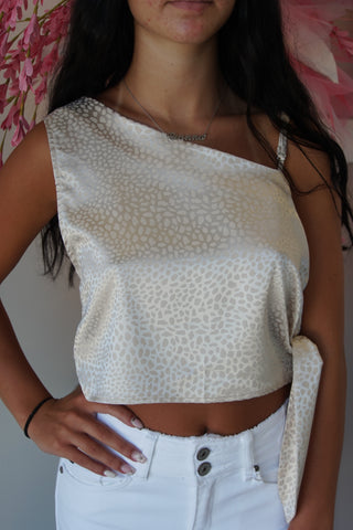 PRINTED ASYMMETRIC SLEEVES Butter