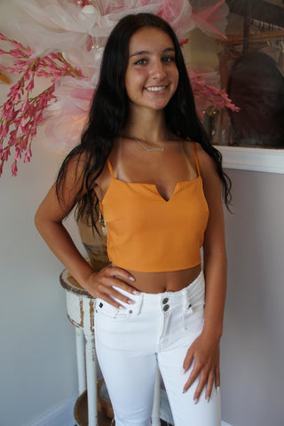 Citrus Spaghetti Strap Tank Top