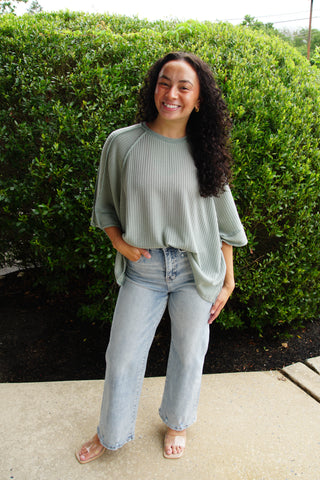 Gianna High Rise Crop Wide Jean