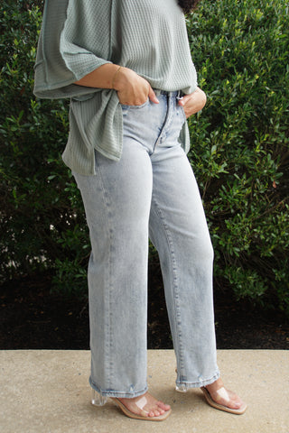 Gianna High Rise Crop Wide Jean