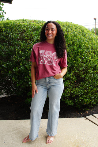 Philly Heat Maroon Tee