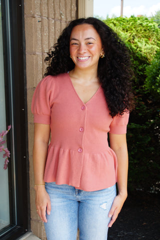 Petal Peplum Top