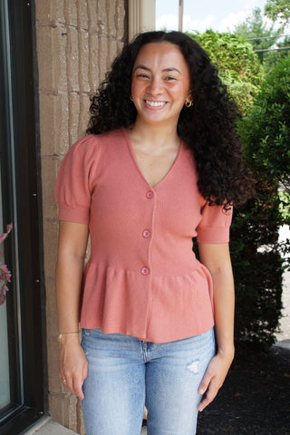 Petal Peplum Top