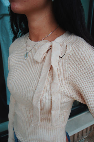 Vanilla Bow Sweater