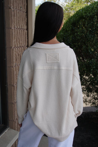 Cozy Quarter Knit: Cream