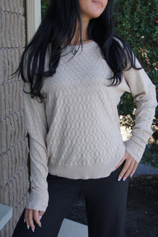 French Beige Diamond Top