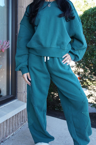 Starburst Crewneck - Hunter Green