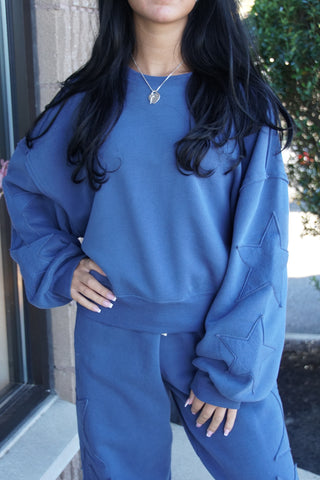 Starburst Crewneck - Navy