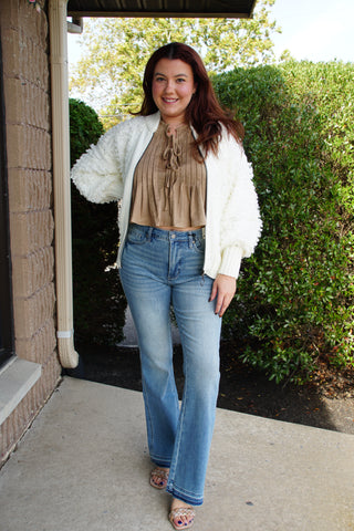 Comfort Rib Knit Sweater Jacket