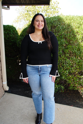 Little Black Festive Sweater