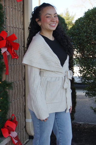 Cozy Cloud Wrap Cardigan - Cream
