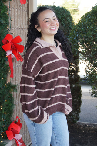 Brown Sugar Stripe Knit