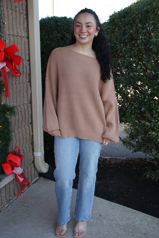Modern Bubble Sweater: Warm Taupe