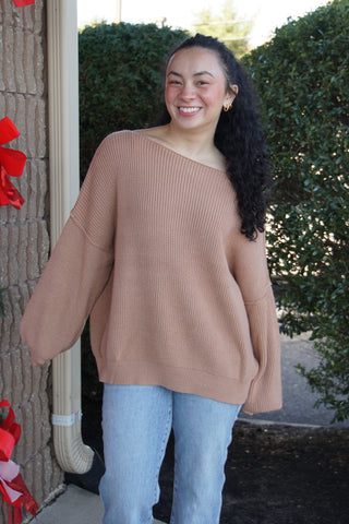 Modern Bubble Sweater: Warm Taupe