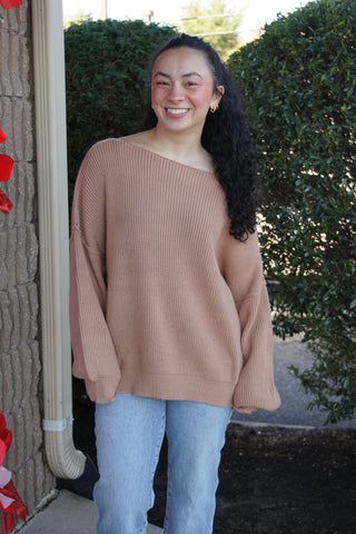 Modern Bubble Sweater: Warm Taupe