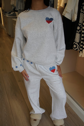 Red, White & Cute Sweatset