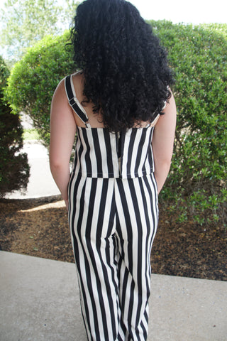 Soho Stripe Palazo Jumpsuit
