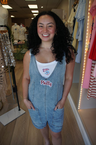 Philly Rally Denim Overalls